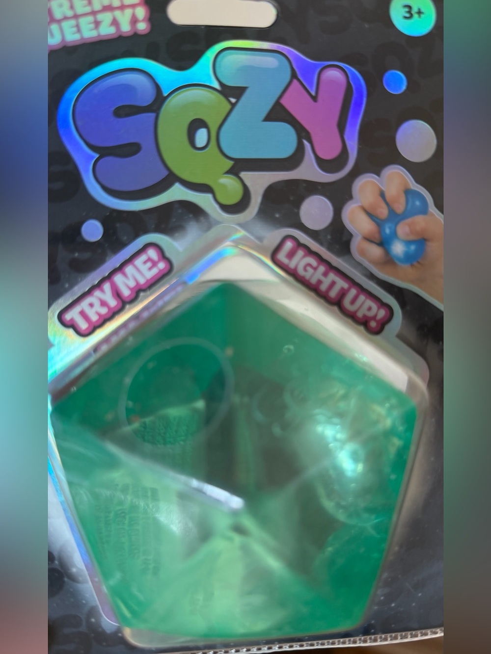 SQZY Light-Up Squeeze Toy - Teal